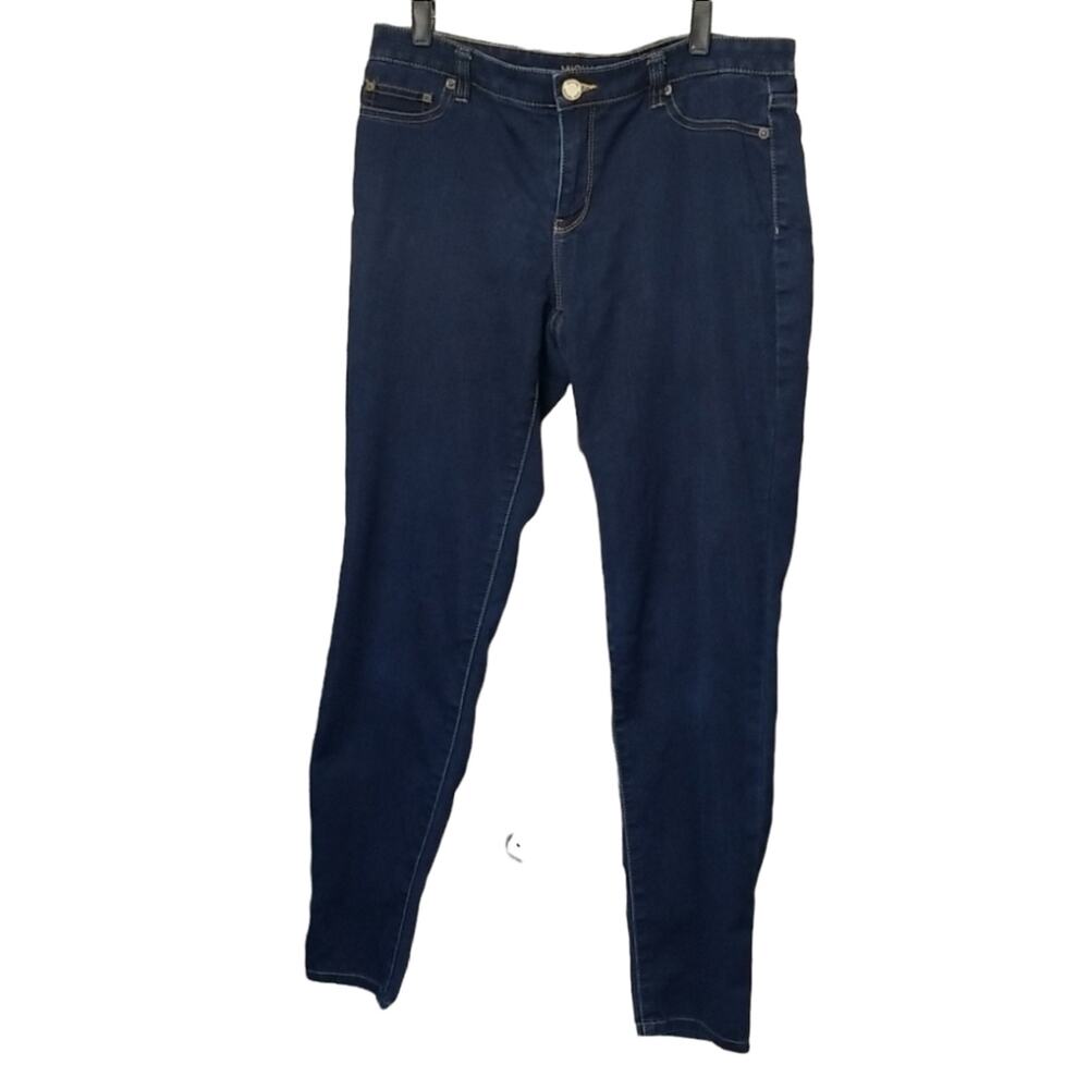 Michael Kors SZ 10 Jeans Dark Wash Ava Super Skinny Light Weight